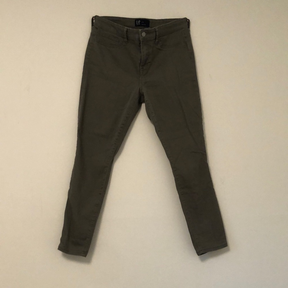 Size 8 Olive Color Skinny Jeans